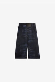 ${brand} Crocodile print knee-length shorts ${colorDescription} ${masterID}
