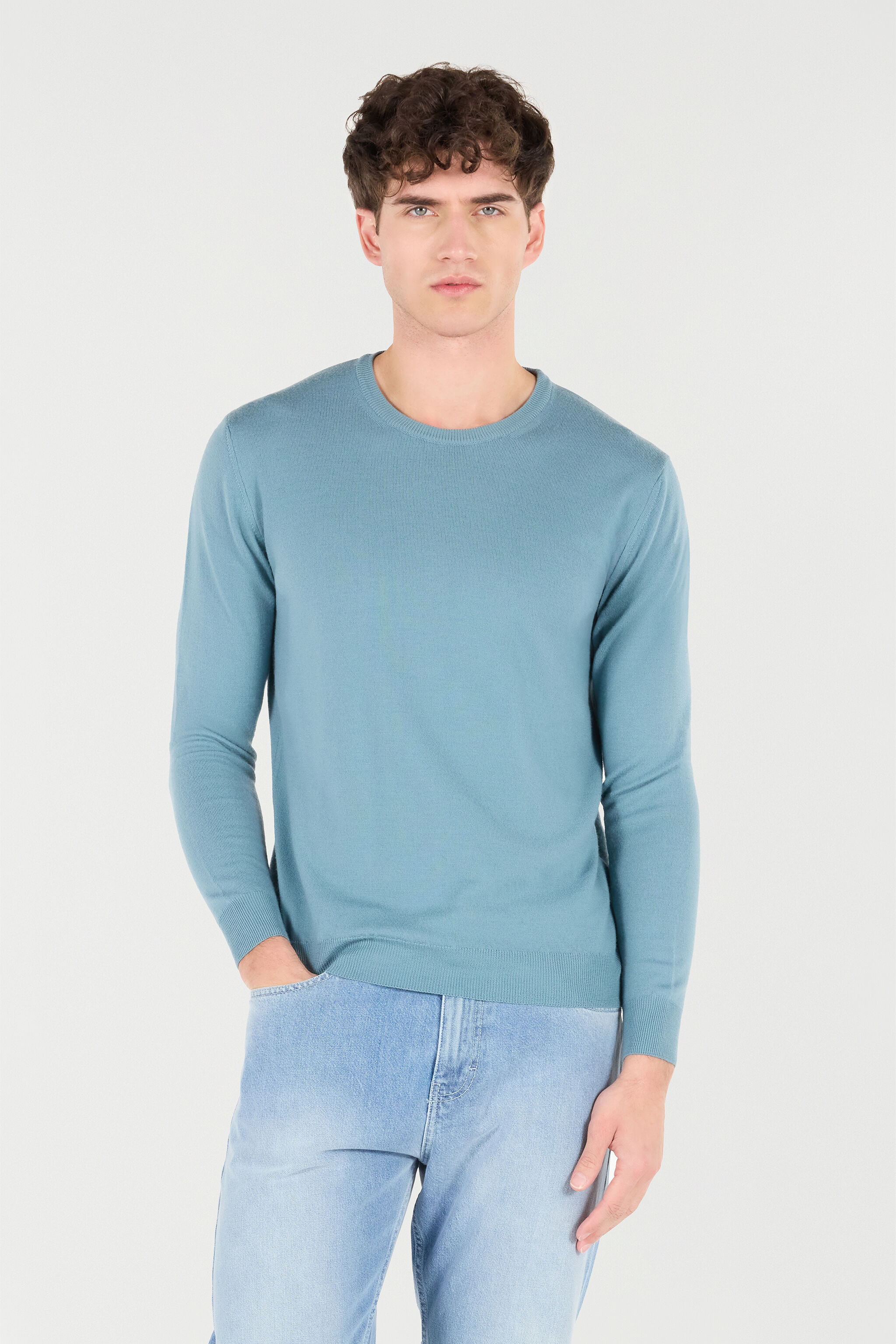 RC Maglione Girocollo In Lana BLUE AVIO POM60D-MQ001