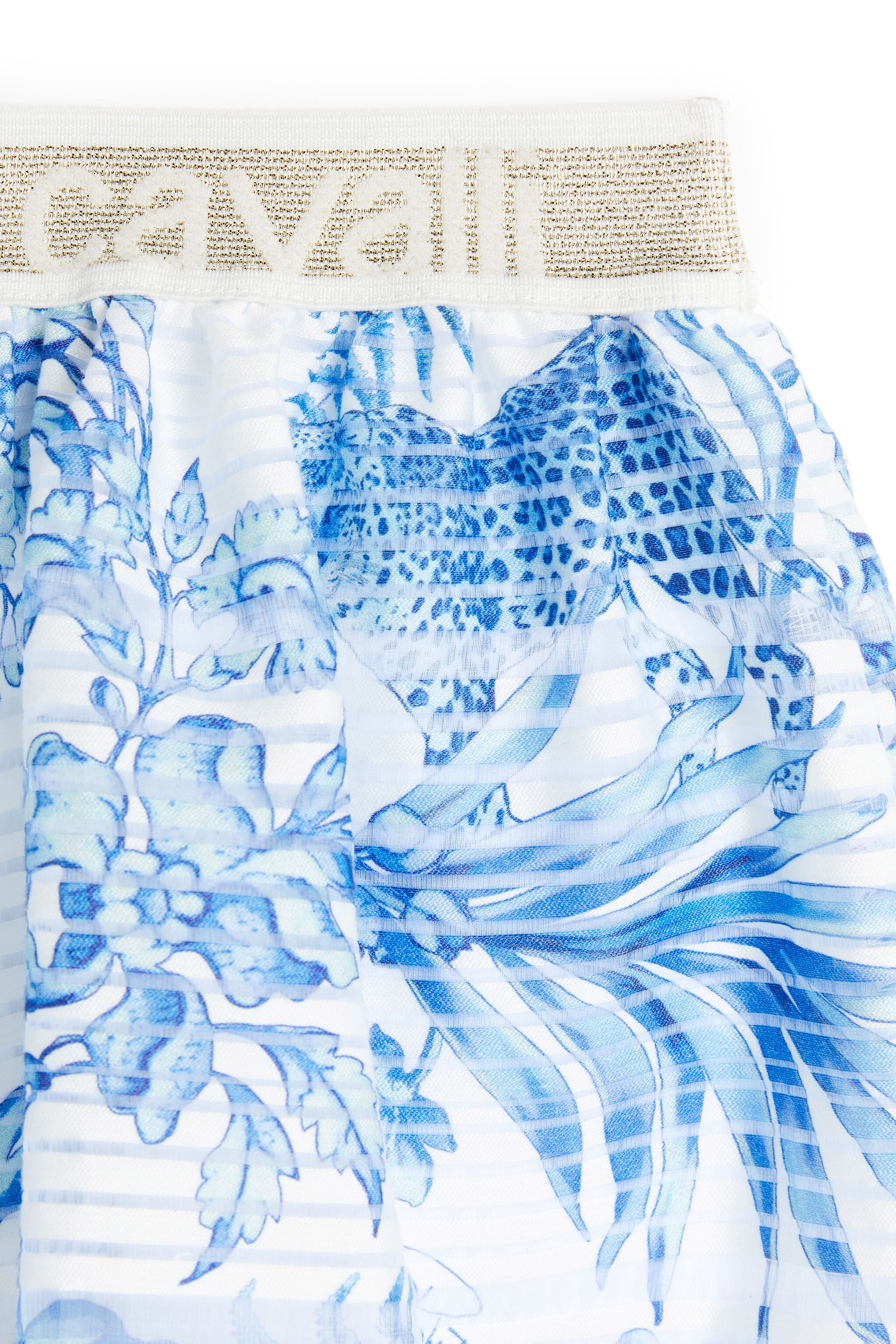 JU Minirock mit Water Safari Print WHITE/BLUE MJT325-OAB67