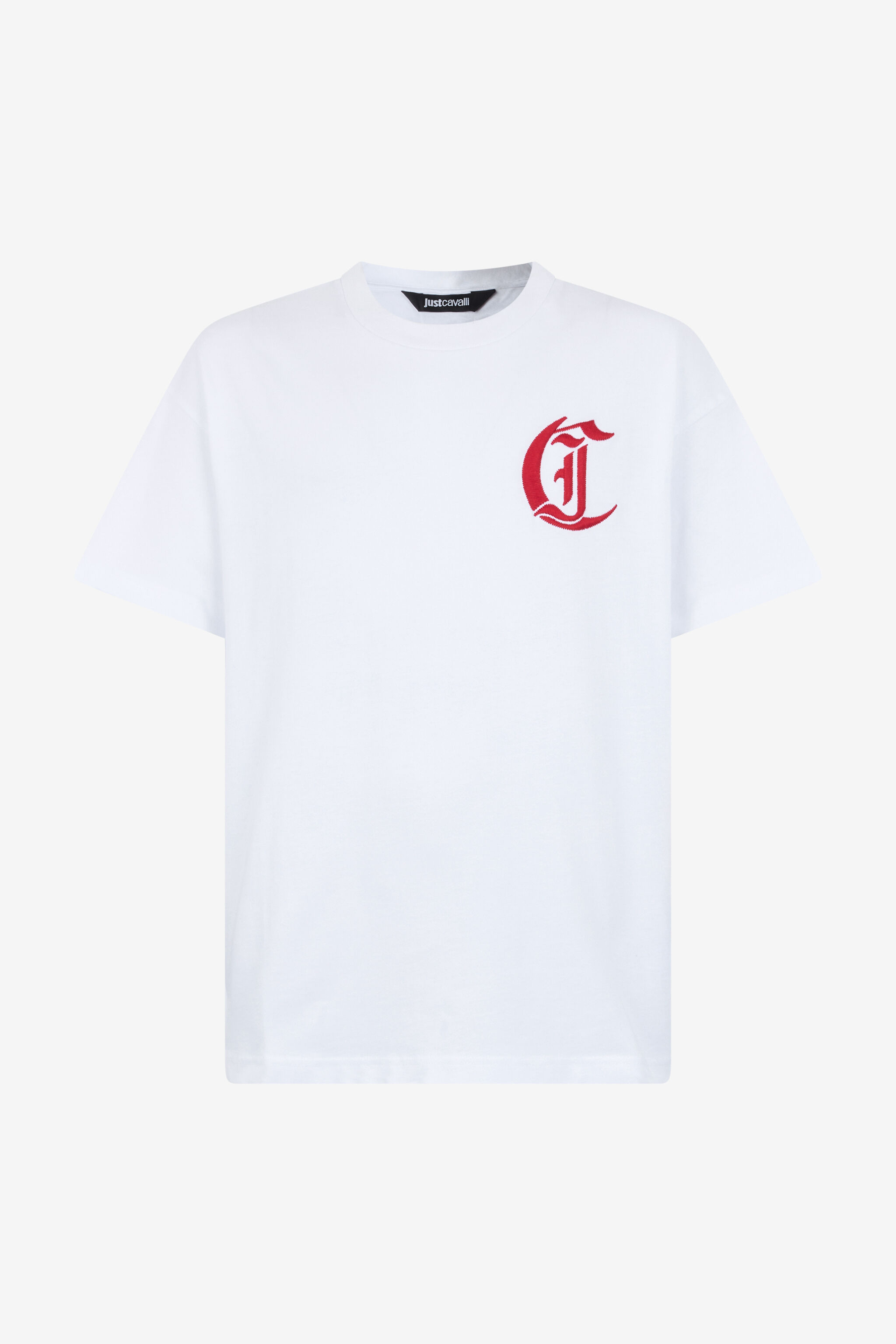JC T-Shirt With JC Monogram White TFT039-TF056
