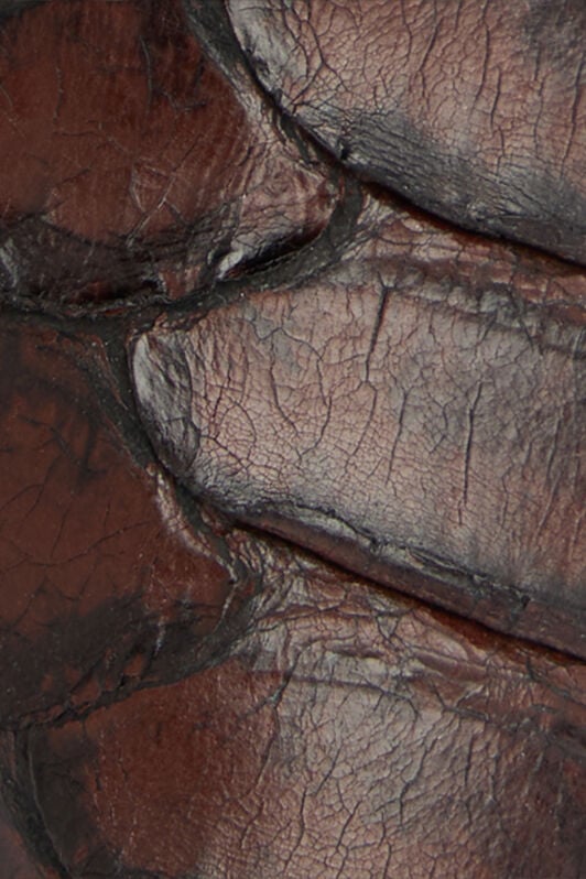 RC Brown Scale-Pattern Pumps with Snake Motif BROWN WWS001-UC392