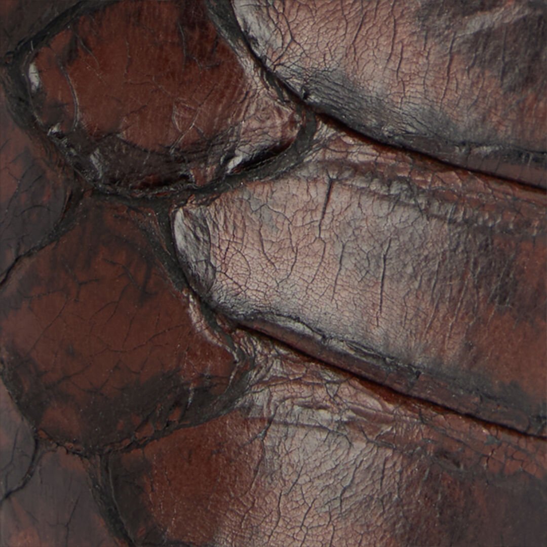 RC Brown Scale-Pattern Pumps with Snake Motif BROWN WWS001-UC392