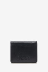 ${brand} Black Leather Bifold Wallet With Embossed Logo ${colorDescription} ${masterID}