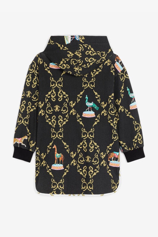 JU Chaqueta de algodón con capucha y estampado Filigree JU Chaqueta de algodón con capucha y estampado Filigree Negro RJT928-5OG86