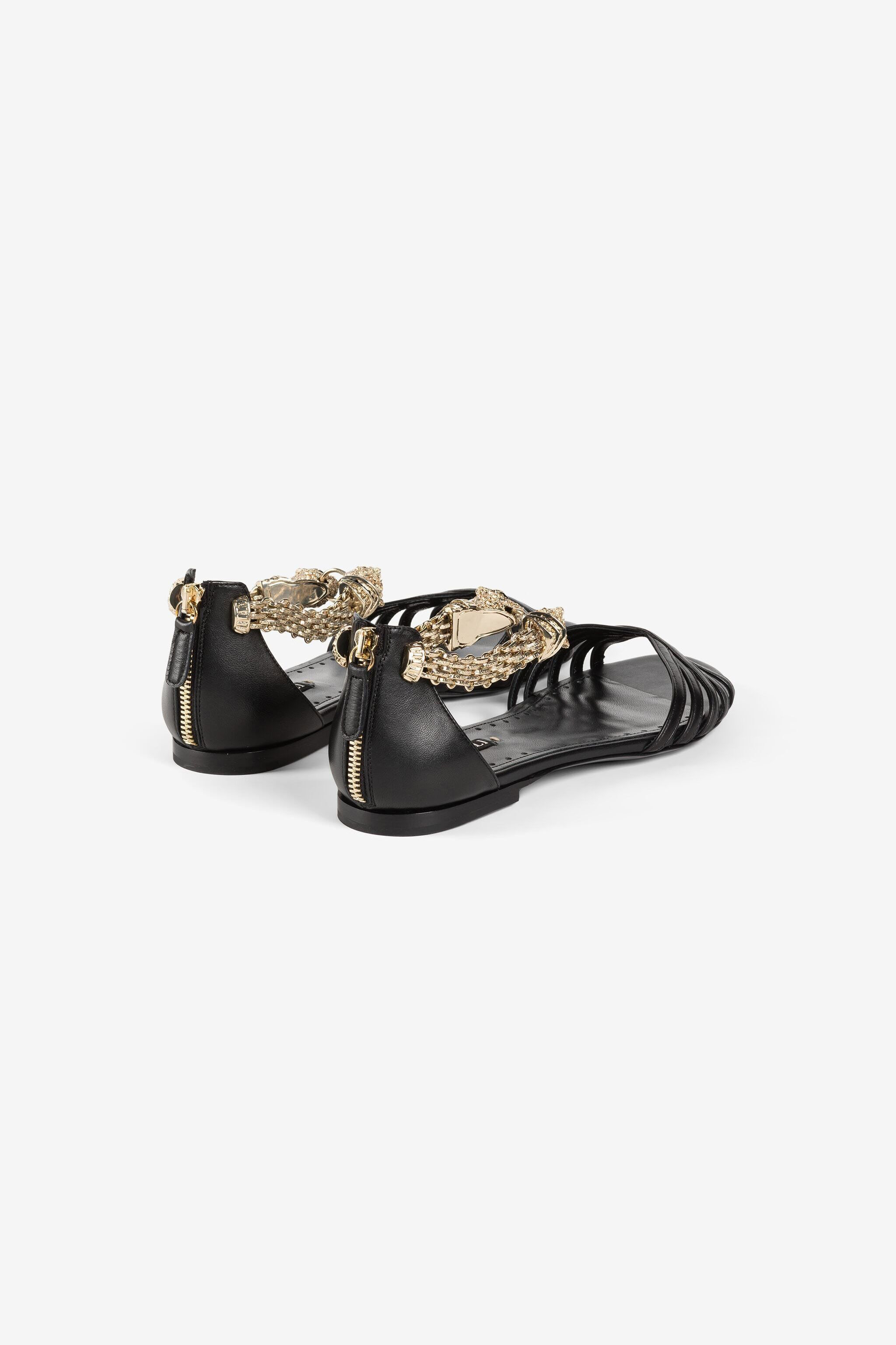 RC Panther Head Sandals Black OQS034-PZ078