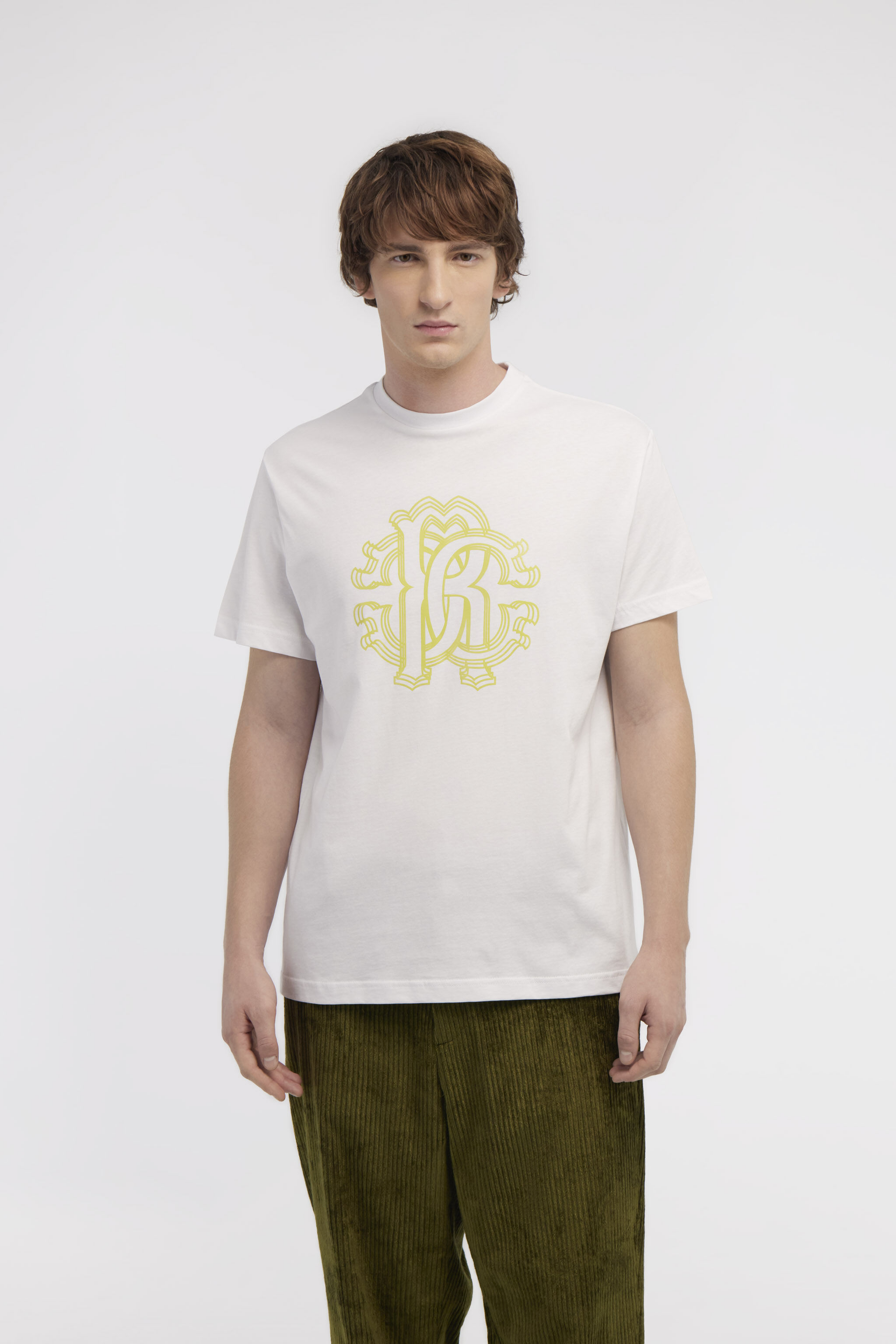 RC T-shirt with Monogram RC White NOT60L-JD060