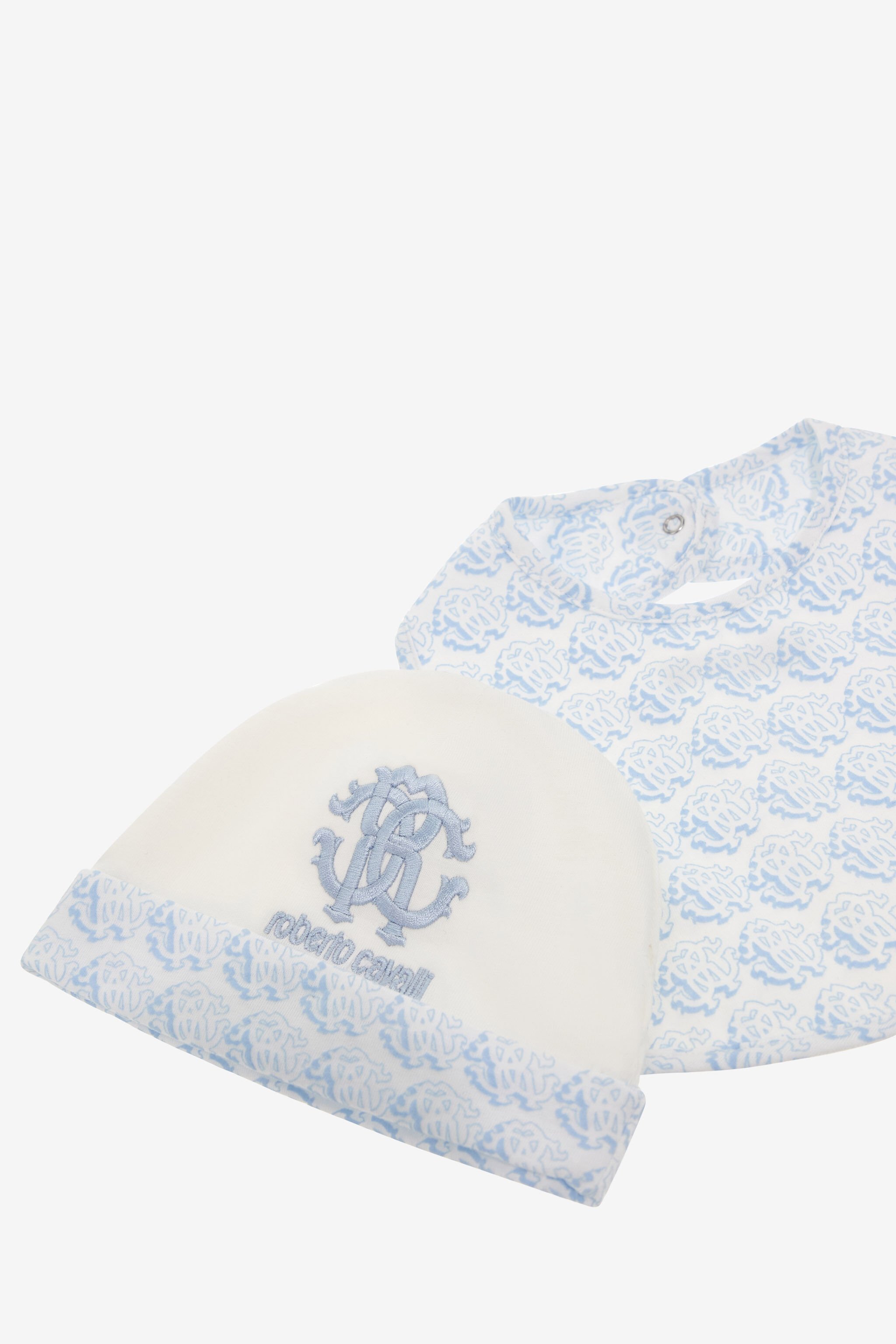JU RC Monogram embroidery babygrow set Blue SJT839-JD001