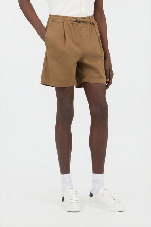 RC Brown Belted Cotton Shorts MILITARY GREEN SOT20C-FA017