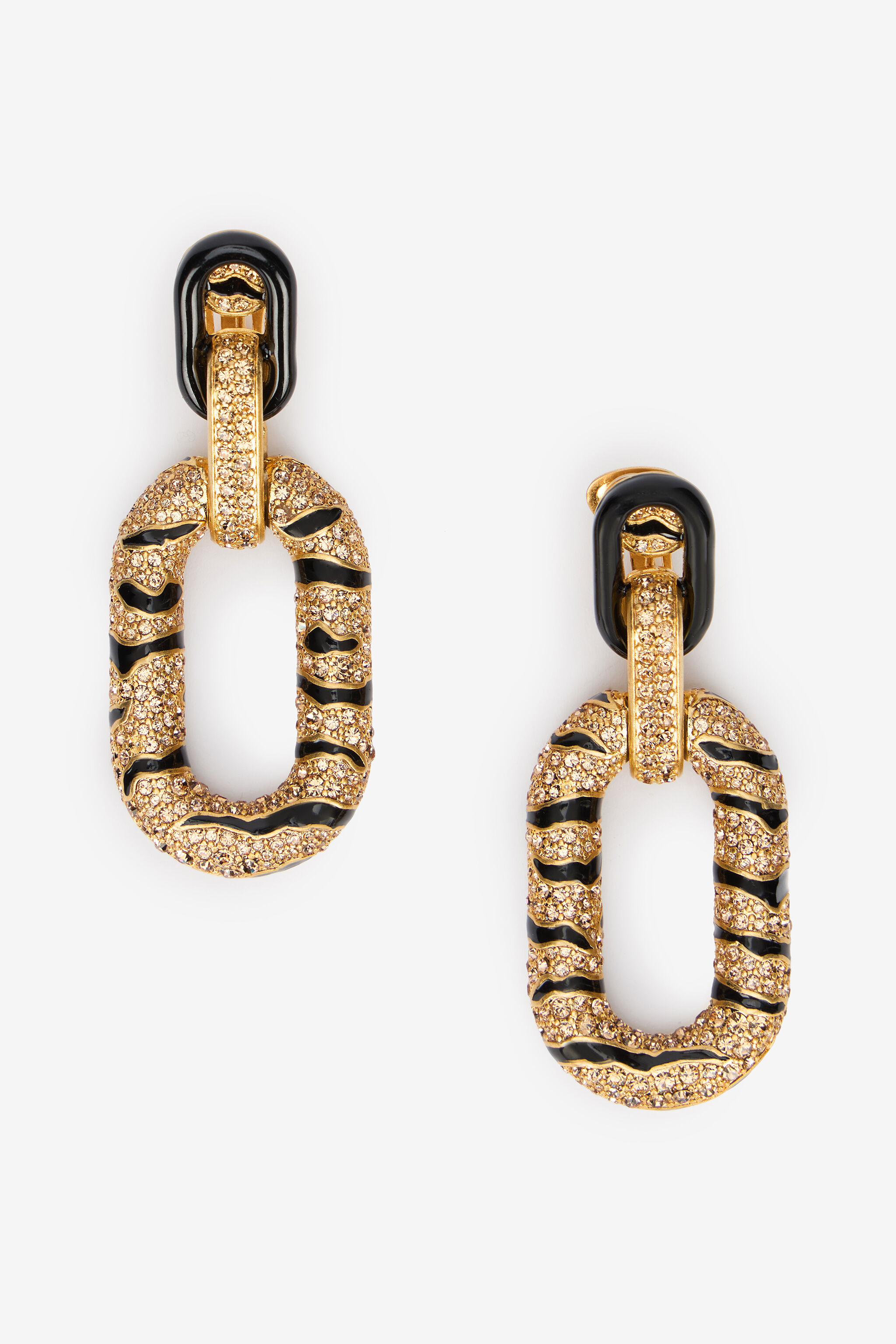RC Orecchini Pendenti Dorati Con Tiger Skin Oro VKG011-AM011