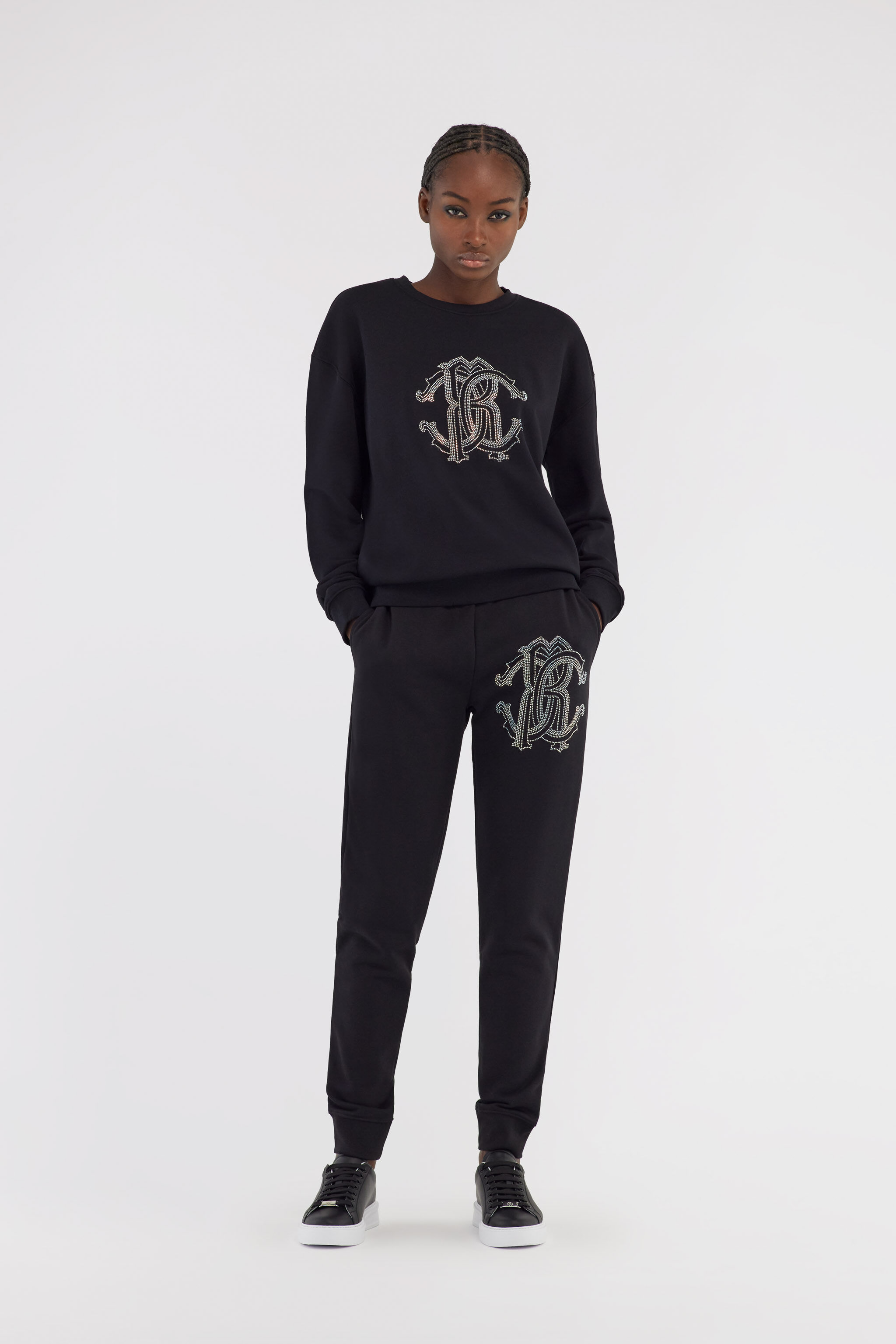 RC Sweatshirt with Monogram RC Black NOT67A-CF052