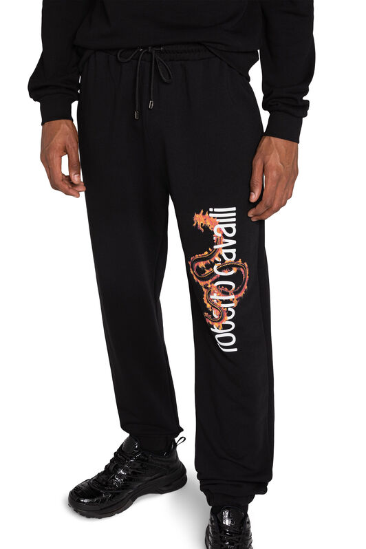 RC Snake Logo-Print Cotton Sweatpants RC Snake Logo-Print Cotton Sweatpants Black IS7211-CF050