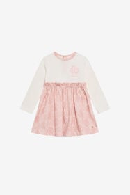 JU Monogram RC Print Cotton Dress MILKY WHITE TJT106-JD001