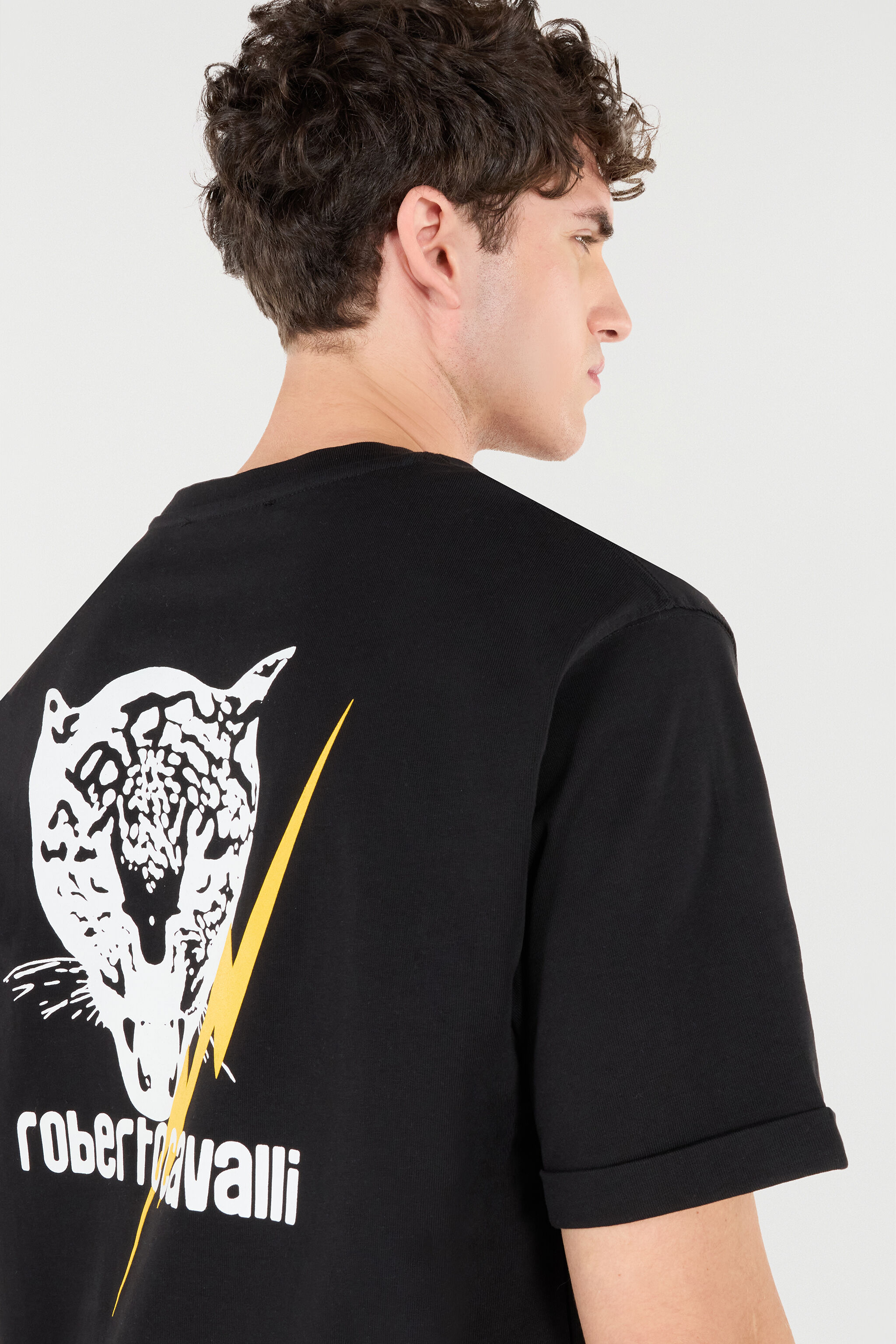 RC T-Shirt With Print And Logo Black POT62B-JD060