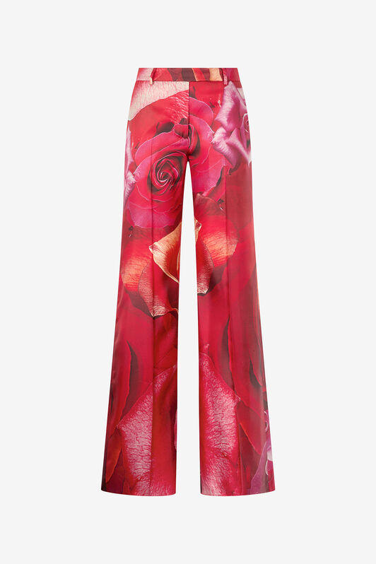 RC Hose Mit Print Rose Rot UKT201-4QN48