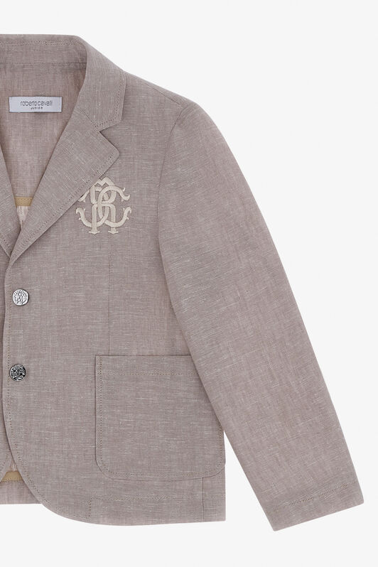 JU Blazer with Monogram RC Hellbraun SJT41A-LC001