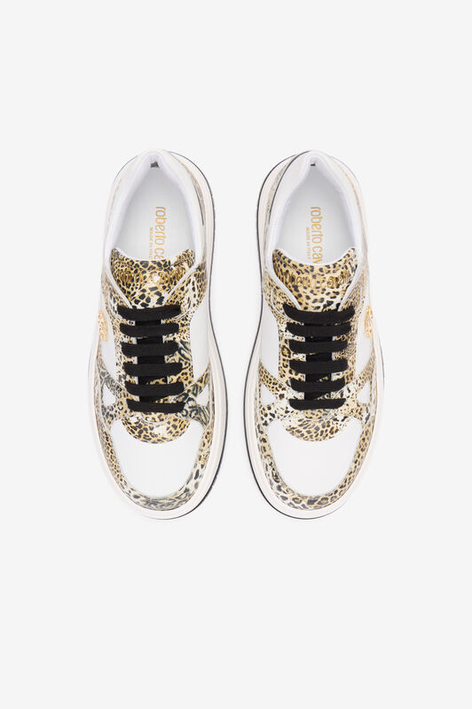 RC Zapatilla con Estampado de Leopardo y Monogram RC RC Zapatilla con Estampado de Leopardo y Monogram RC JAGUAR/WHITE/BLACK QOS01K-PZO17