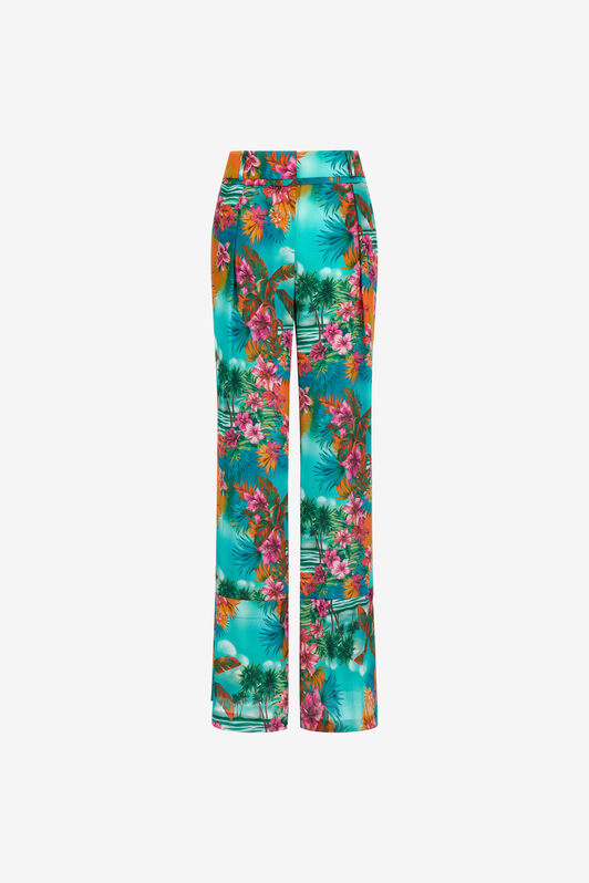 RC Hawaii print trousers Light blue SKT200-7HI84