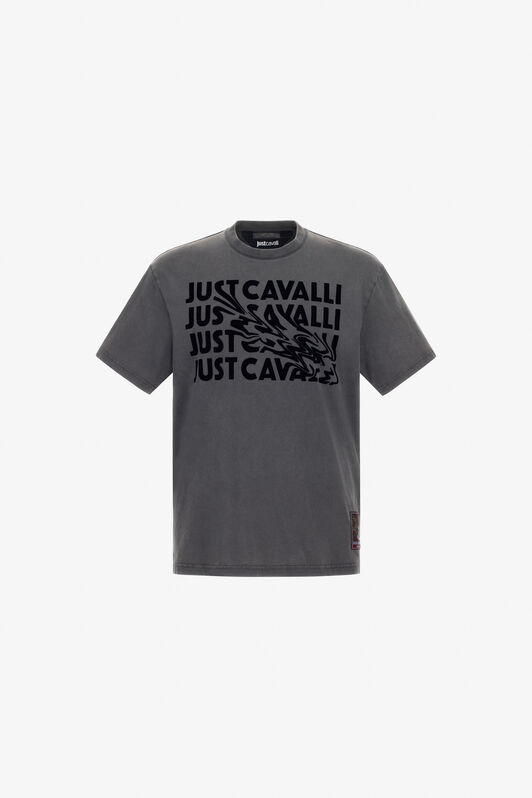 JC Just Cavalli T-shirt Dark gray TFT026-TF043