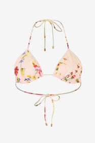 RC Haut de bikini imprimé Miami Flowers GREEN/FUCHSIA WQW012-HVR39