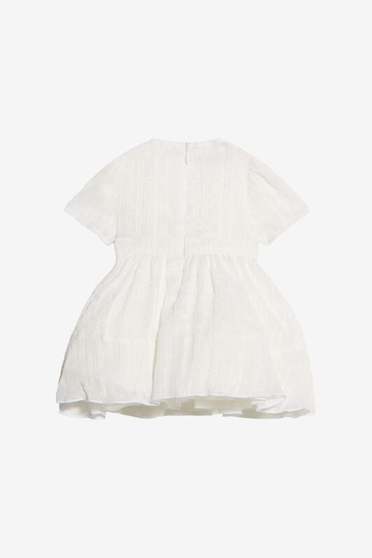 JU Jacquard Kleid In Milchweiß MILKY WHITE WJT112-DJ001