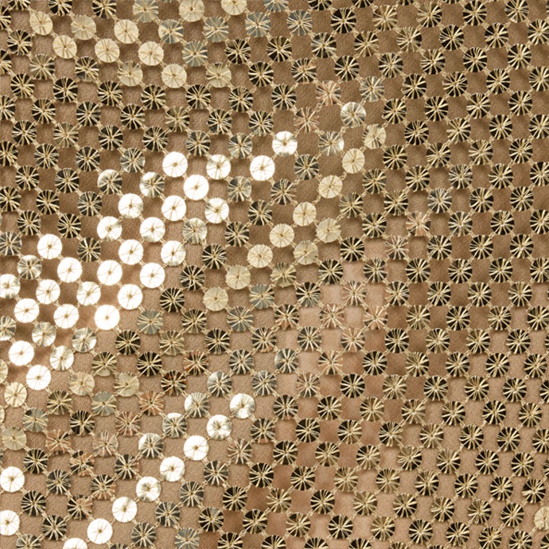 RC Abito Extralungo Dorato Con Paillettes GOLD WWT126-TR007