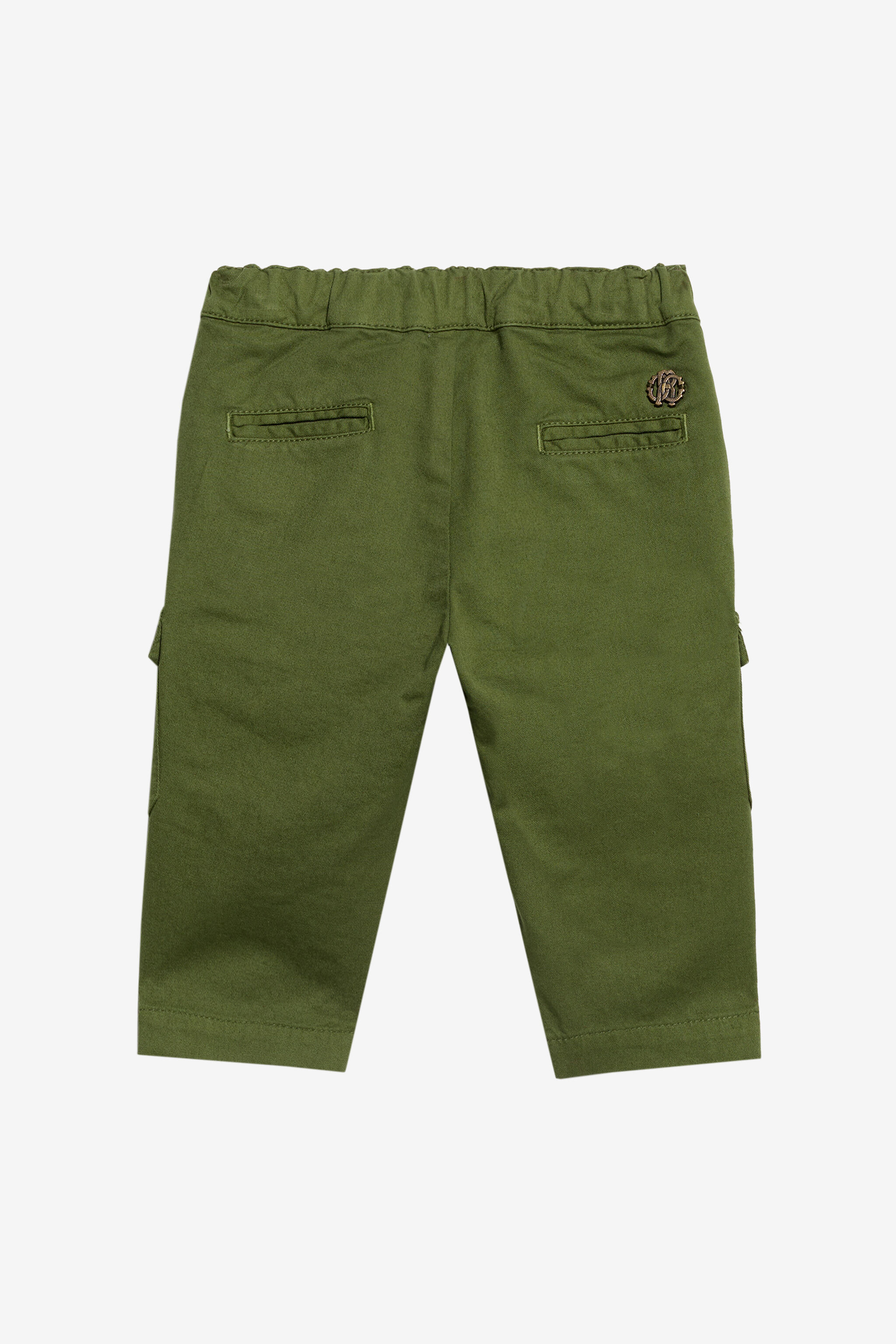 JU Green Cargo Trousers JU Green Cargo Trousers MILITARY GREEN WASH WJT208-CE035