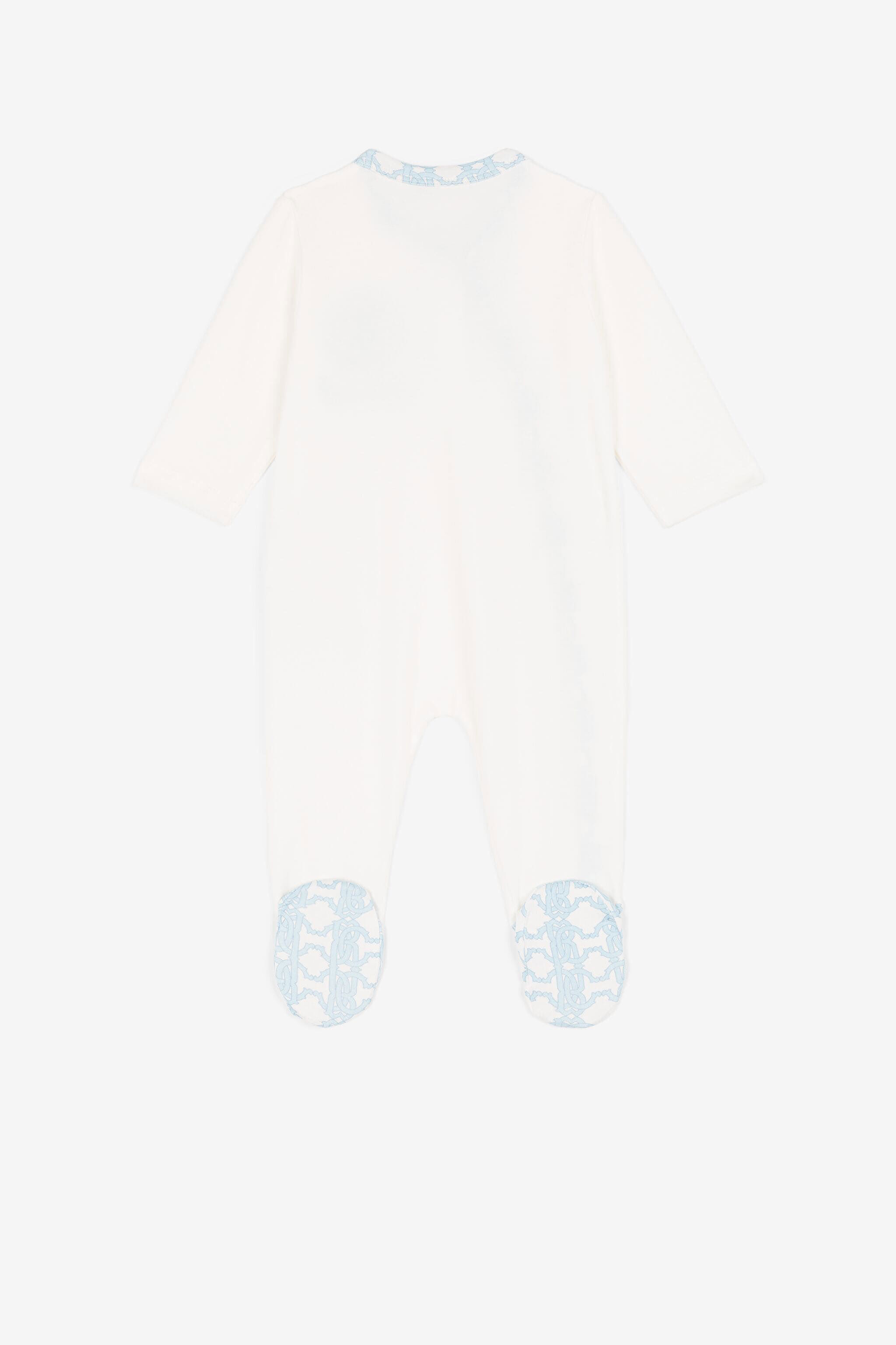JU Long-sleeve babygrow set Light blue QJT889-JV025