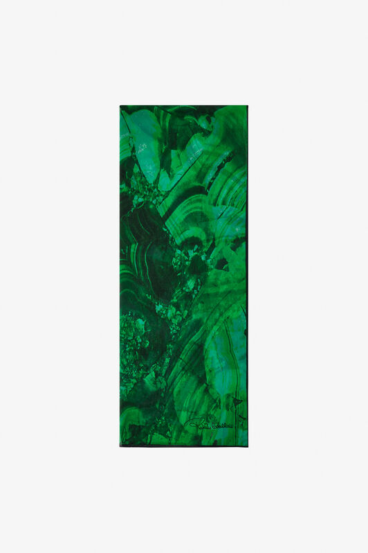 RC Écharpe En Soie À Imprimé Malachite Vert TALR50-IR067