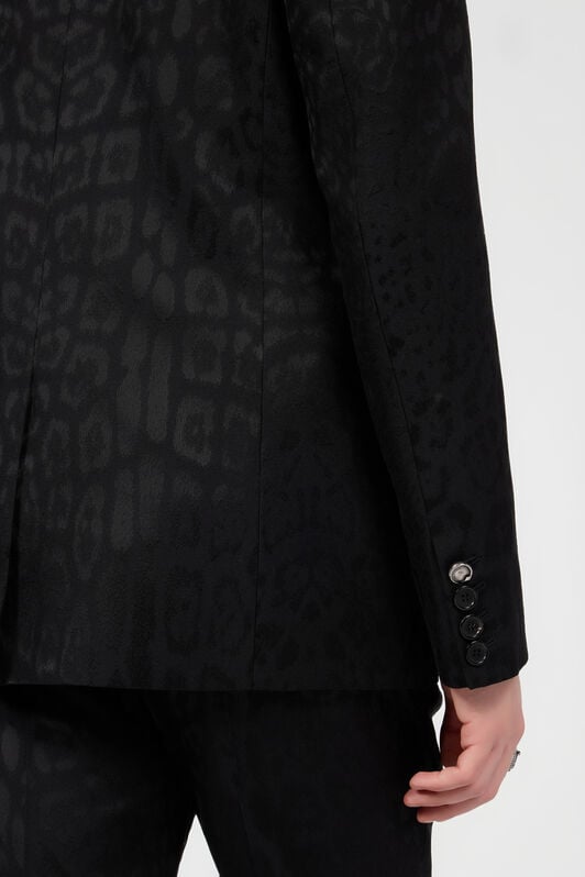 RC Black Jacquard Tailored Jacket BLACK XNT406-TJ033