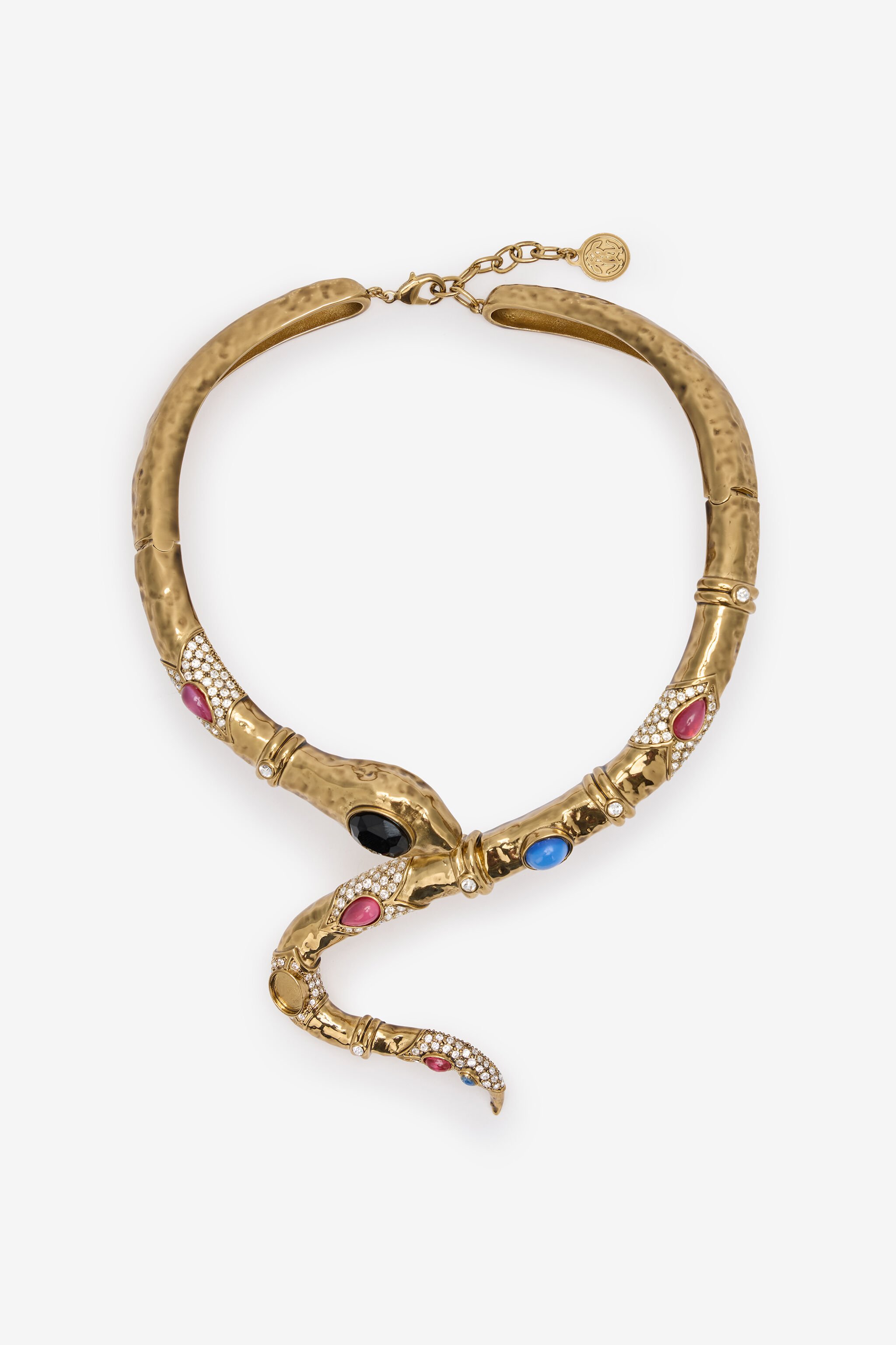 RC Rigid Snake-Shaped Necklace Gold VKG023-AM081