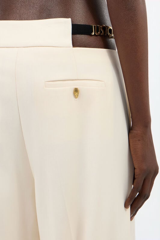 JC Weite Hose In Creme Mit Cut-Out OFF WHITE UFT091-UF130
