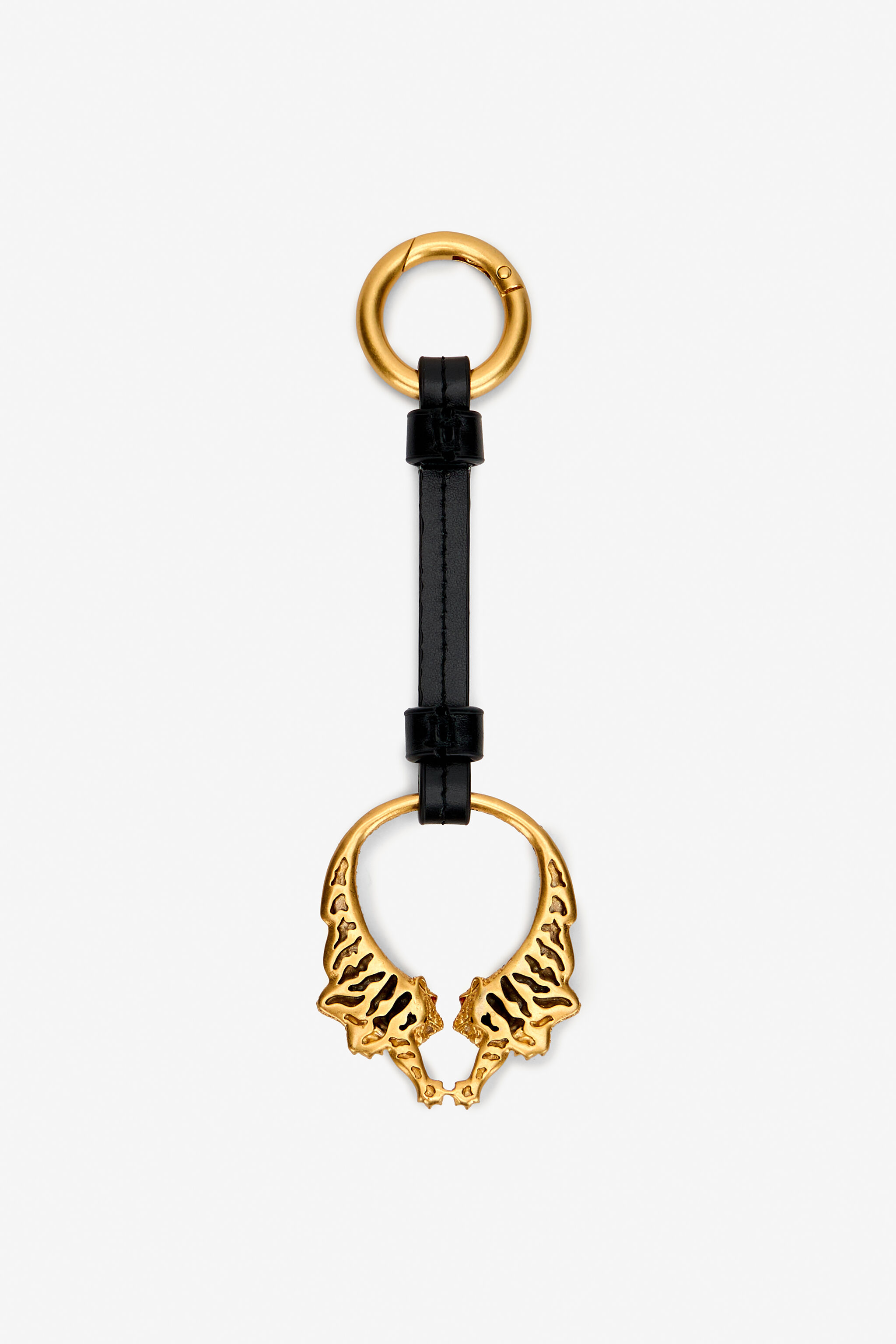 Roar Tiger Keycase in BLACK for Women | Roberto Cavalli®