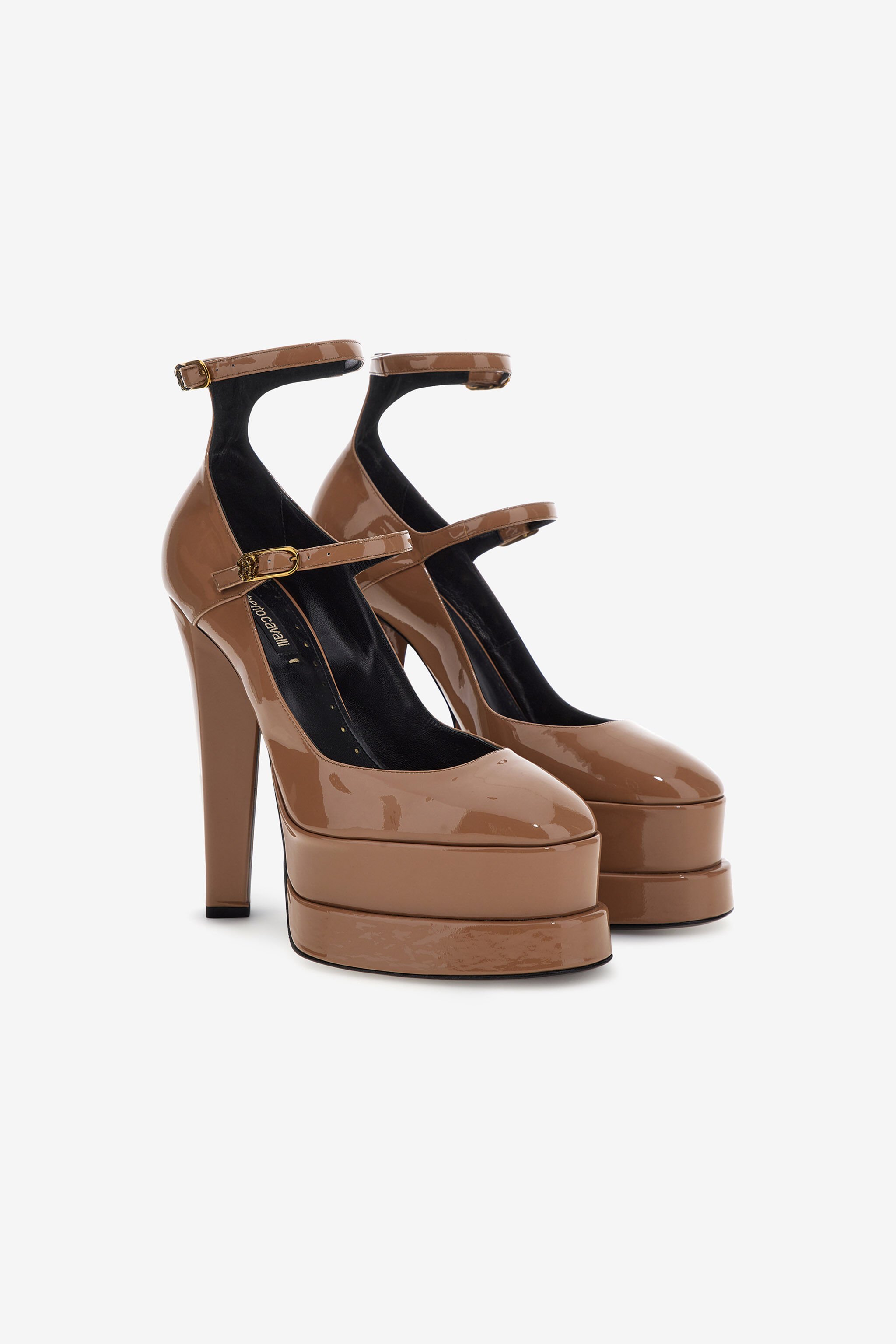 RC Platform sandals with straps Brown SKS006-PZ133