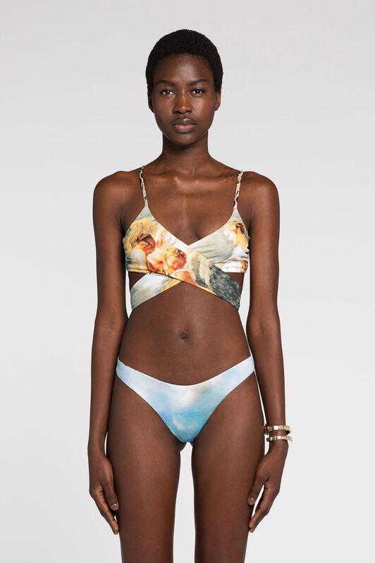 RC Slip bikini con stampa Azzurro RYT202-LNG38
