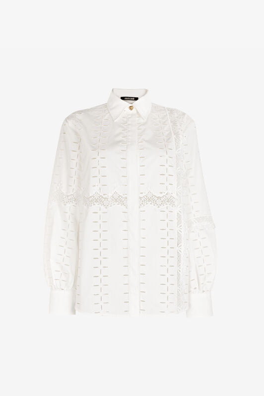 RC Cut.out embroidered shirt White QKT701-CH030