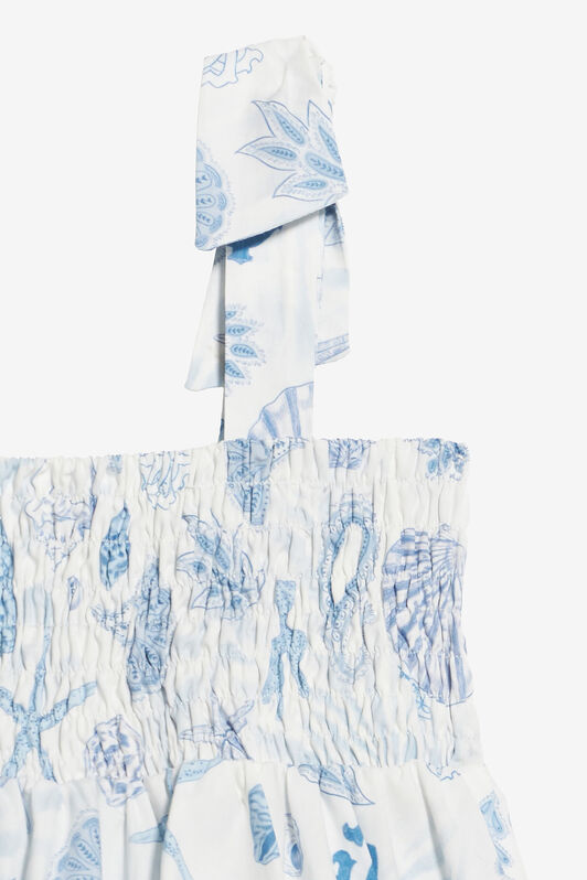 JU Abito Con Stampa Marina E Monogram RC Azzurro UJT112-7MO39