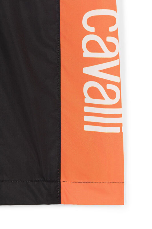 JU Logo-Print Swim Shorts Noir KJW051-SB099