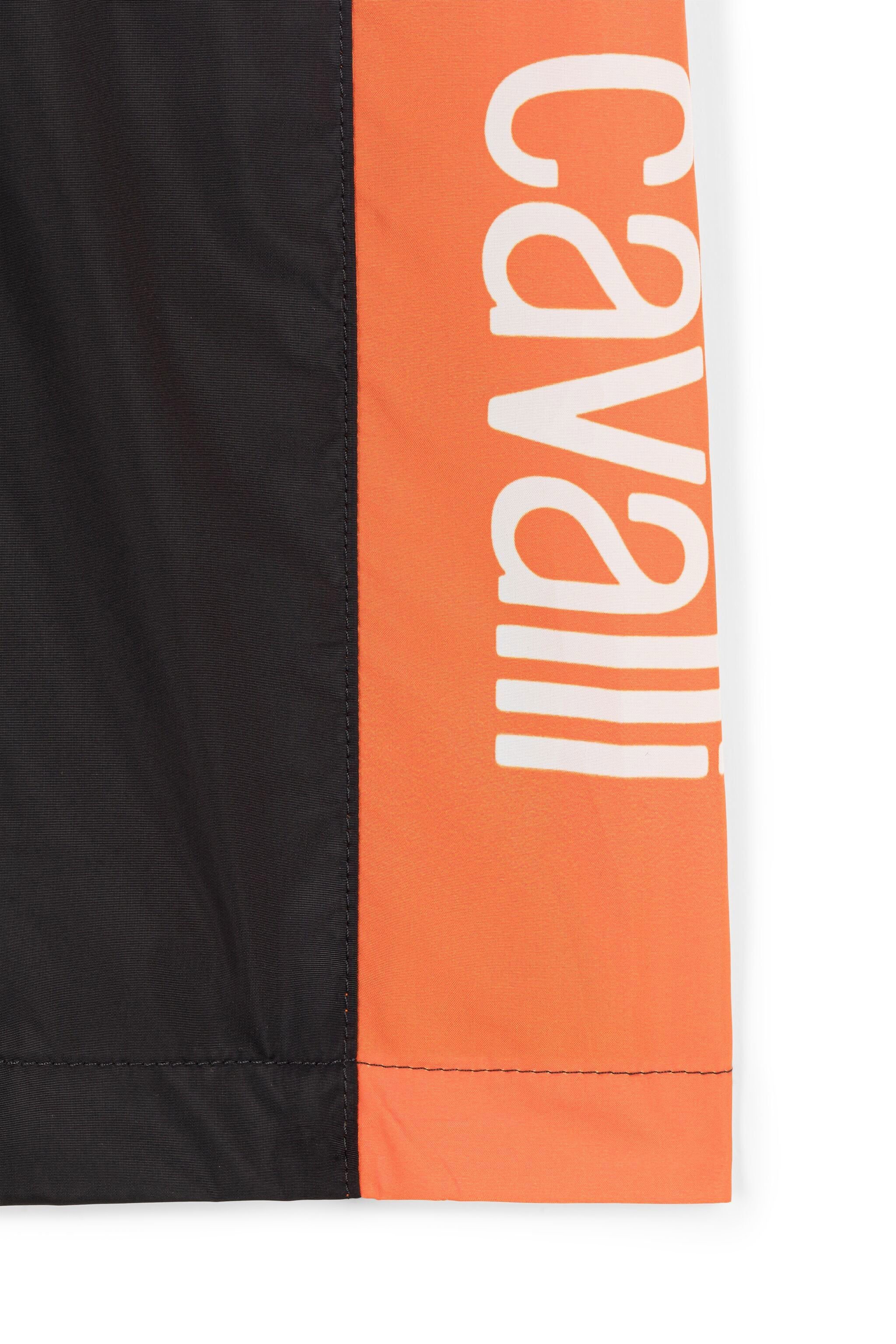 JU Logo-Print Swim Shorts Noir KJW051-SB099