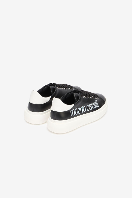 RC Black Leather Sneaker With Logo RC Black Leather Sneaker With Logo BLACK/WHITE QOS01I-PZO16