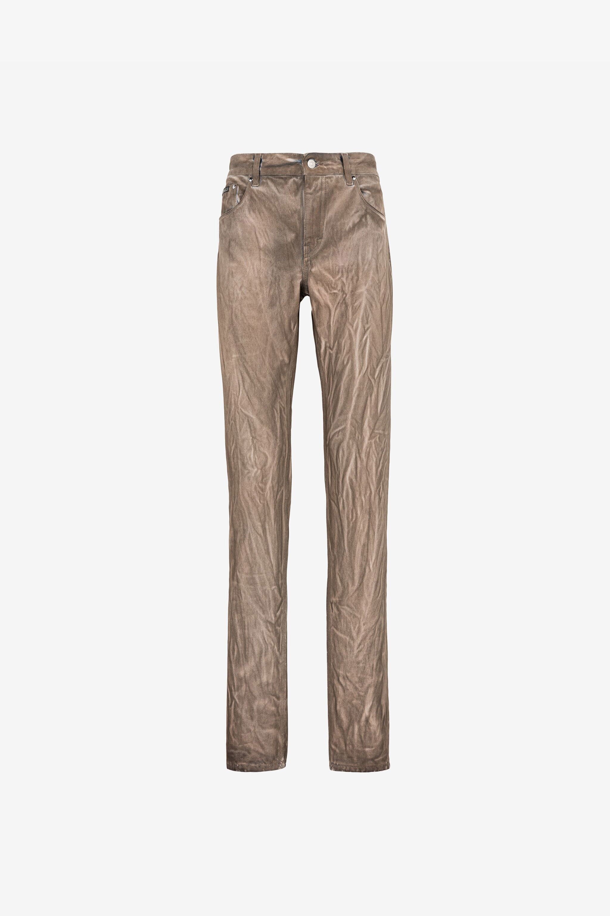 RC Straight-leg denim jeans CARAMEL QRJ219-DL009