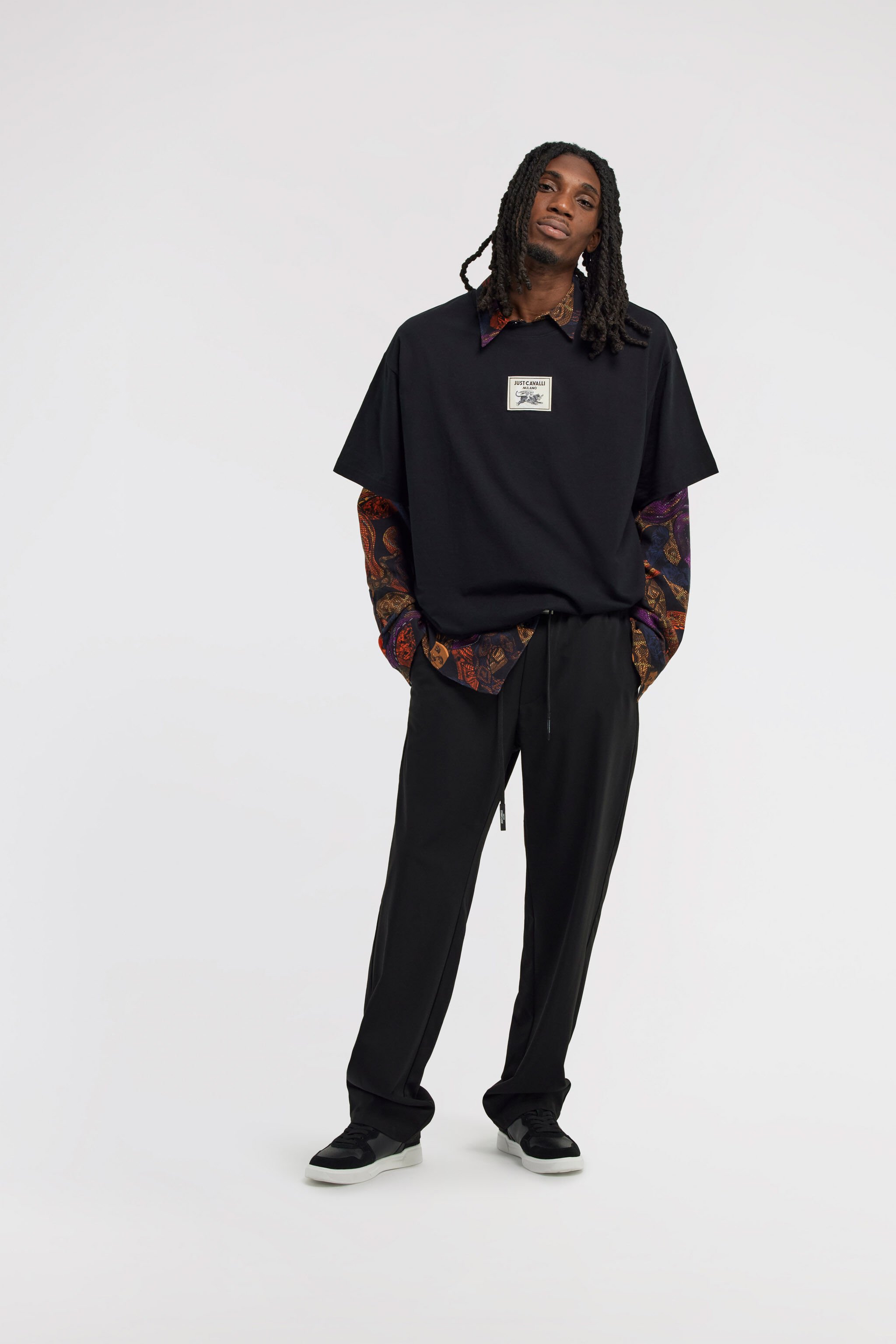 JC Pantaloni Just Cavalli Nero TFT009-TF010
