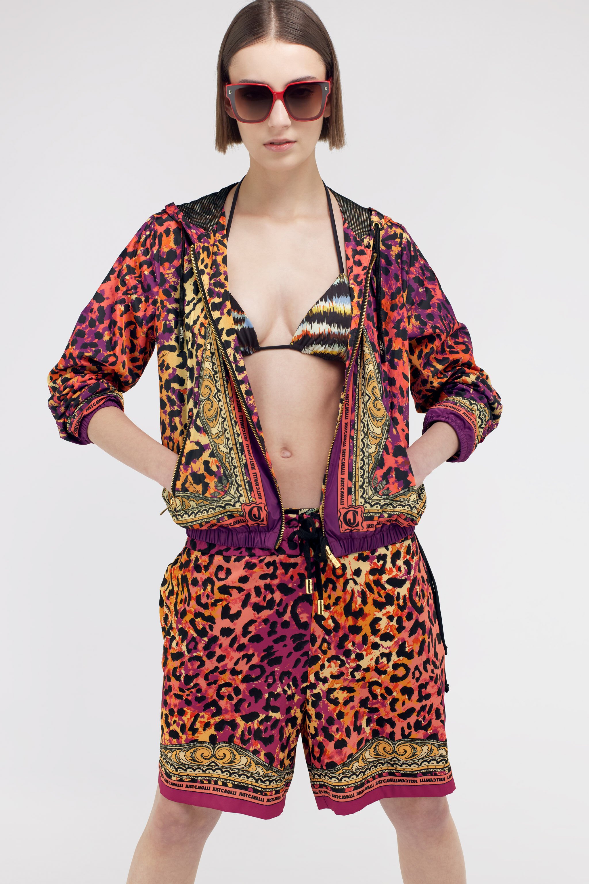 JC Just Cavalli bomber Fuchsia SFT166-SF030