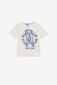 JU Kids T-Shirt With Monogram RC MILKY WHITE TJT647-JD001