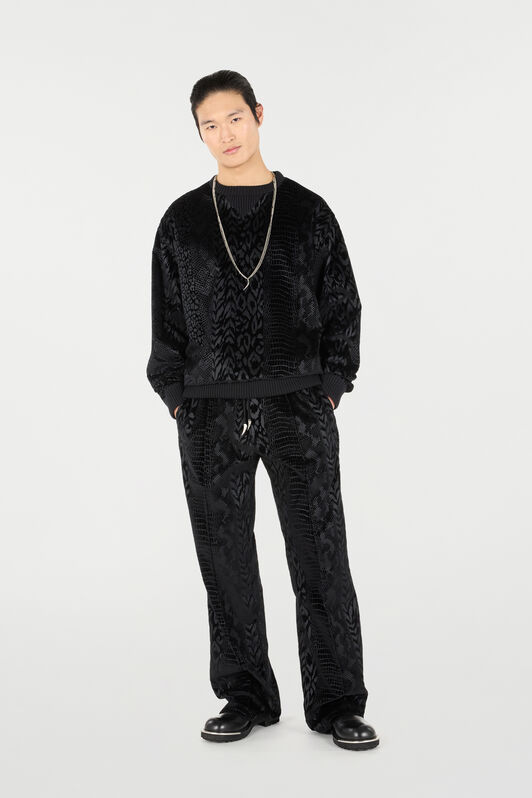 RC Sweatshirt With Animal Print Black URT68Y-CJ007