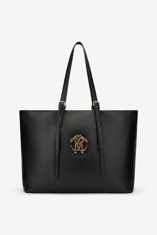 RC Borsa in Pelle con Logo BLACK WKB001-PZ078