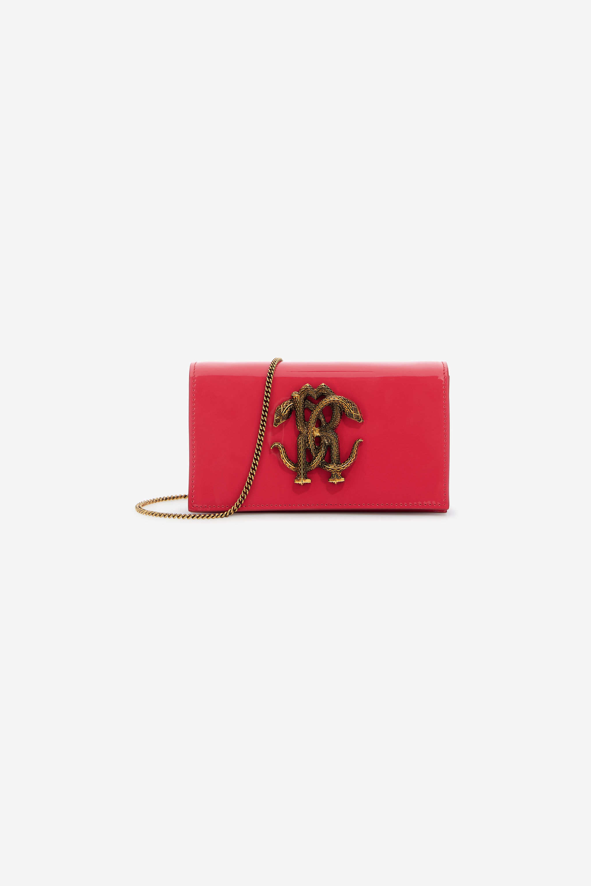 RC Shoulder bag with Monogram Mirror Snake Fucsia SKB112-PZ133