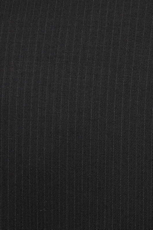 RC Black Pinstripe Double-Breasted Wool Suit BLACK/DARK GREY QOT40K-FEO02