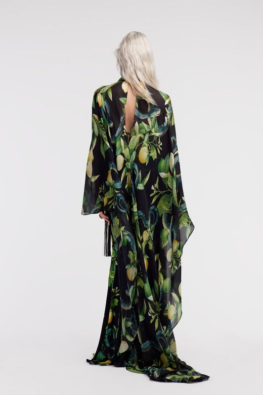 RC Lemon print kaftan RC Lemon print kaftan Black SKT122-JRI89