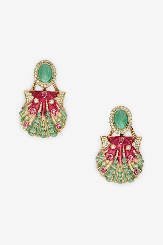 RC Multicolor Earrings MULTI PINK/BLUE/GOLD WQG016-AM081