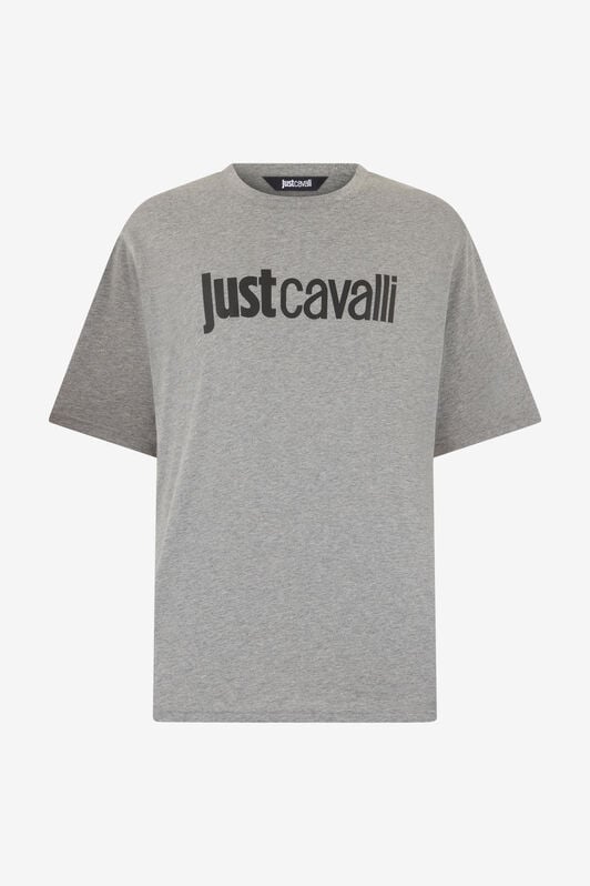 JC Just Cavalli Logo T-Shirt JC Just Cavalli Logo T-Shirt Grau RRT933-RR195